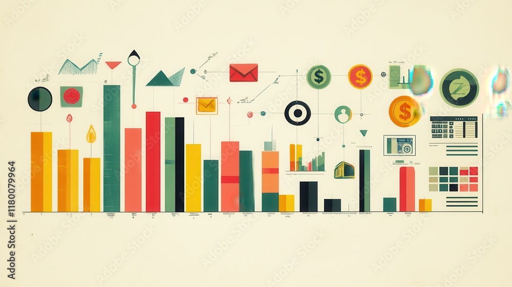 Abstract Financial Data Visualization Showing Growth And Profit Abstract Financial Data Visualization Showing Growth And Profit