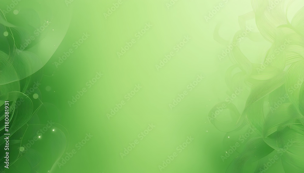Abstract Green Wave Background Nature Inspired Design Abstract Green Wave Background Nature Inspired Design
