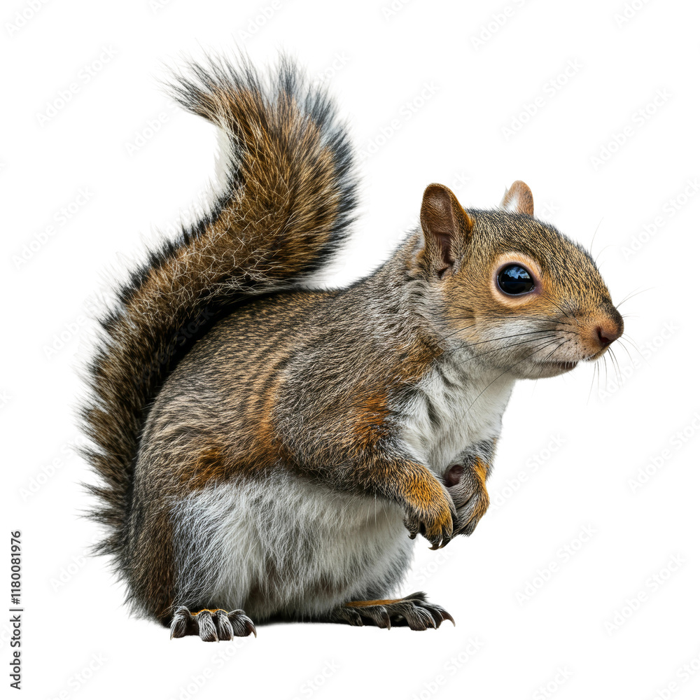 A squirrel on a transparent background
A squirrel on a transparent background