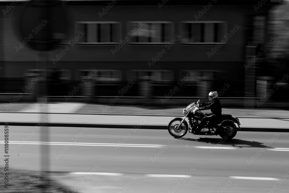 Fototapeta premium Motocyklista