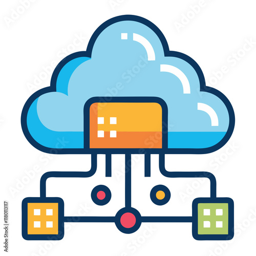 cloud computing icon design