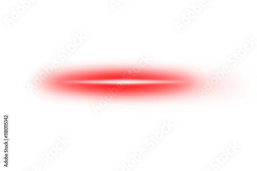 Red neon futuristic line isolated on transparent background. design elements. PNG