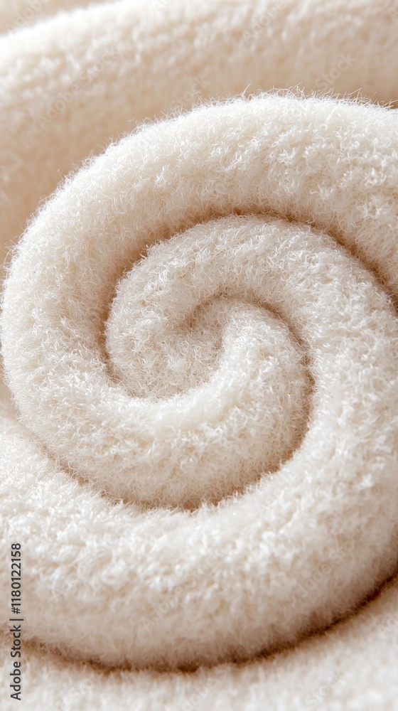 A close up of a white towel folded on top of each other A close up of a white towel folded on top of each other