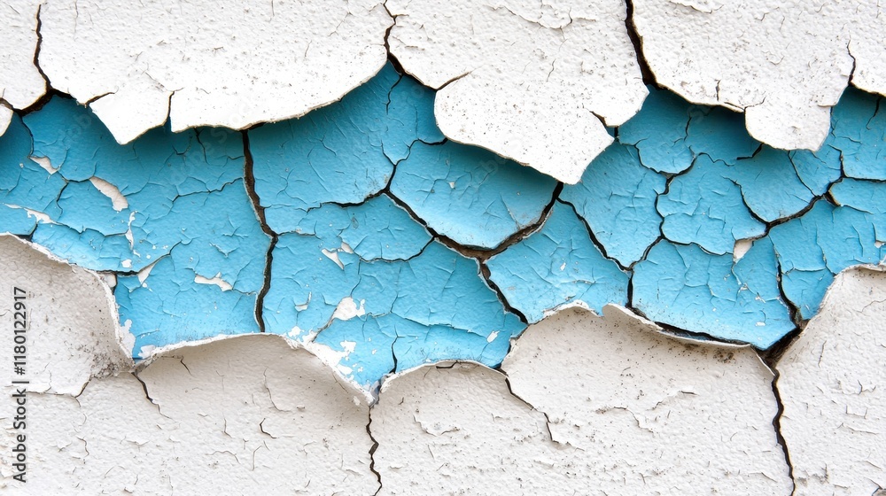 Obraz premium a close up of a wall with peeling paint on it