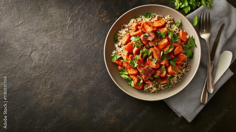 Spiced Sweet Potato and Quinoa Bowl: A Healthy and Delicious Meal Spiced Sweet Potato and Quinoa Bowl: A Healthy and Delicious Meal