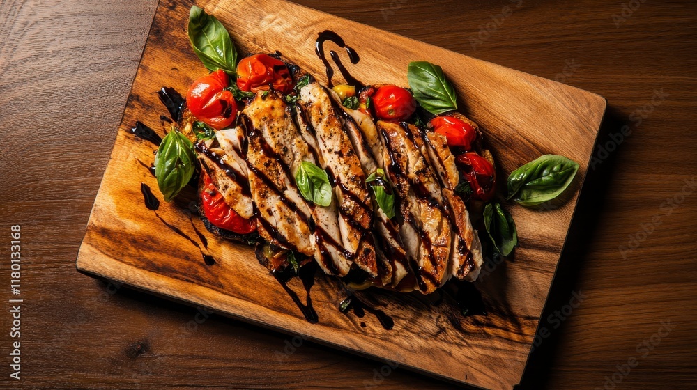 Grilled Chicken with Roasted Tomatoes and Basil - A Culinary Delight Grilled Chicken with Roasted Tomatoes and Basil - A Culinary Delight