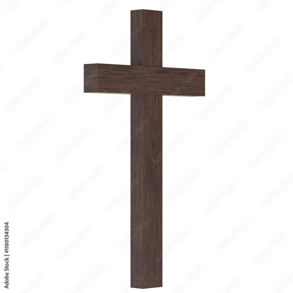 3D rendering illustration of a wooden Cross 3D rendering illustration of a wooden Cross
