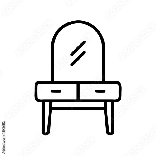 dressing table icon design