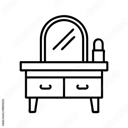 dressing table icon design