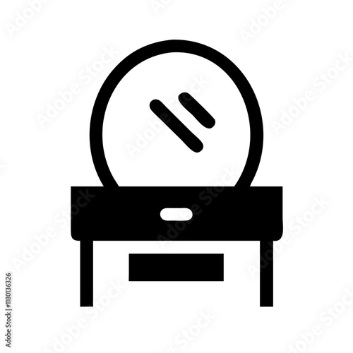 dressing table icon design