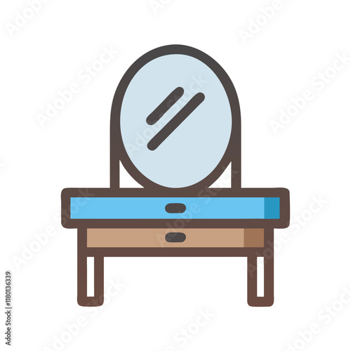 dressing table icon design
