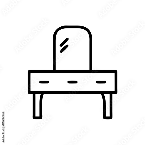 dressing table icon design