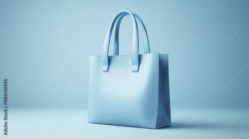 Blue tote bag, studio shot, empty background, for product mockup. Blue tote bag, studio shot, empty background, for product mockup.