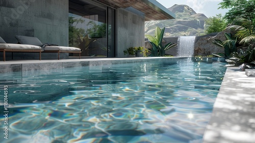 Luxury swimming pool design 
