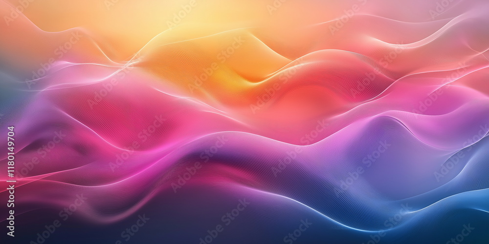 Obraz premium An abstract composition with smooth waves in shade_002