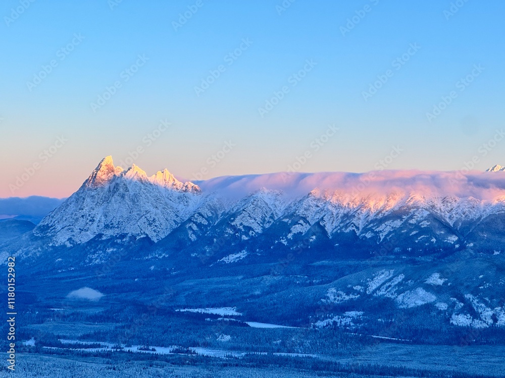 Obraz premium winter mountain landscape
