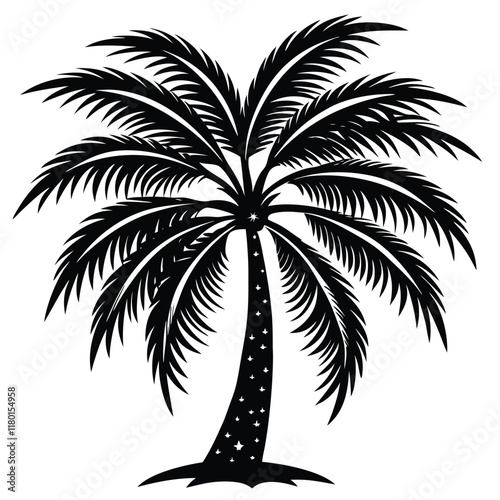 Palm Tree Silhouette Illustration Design