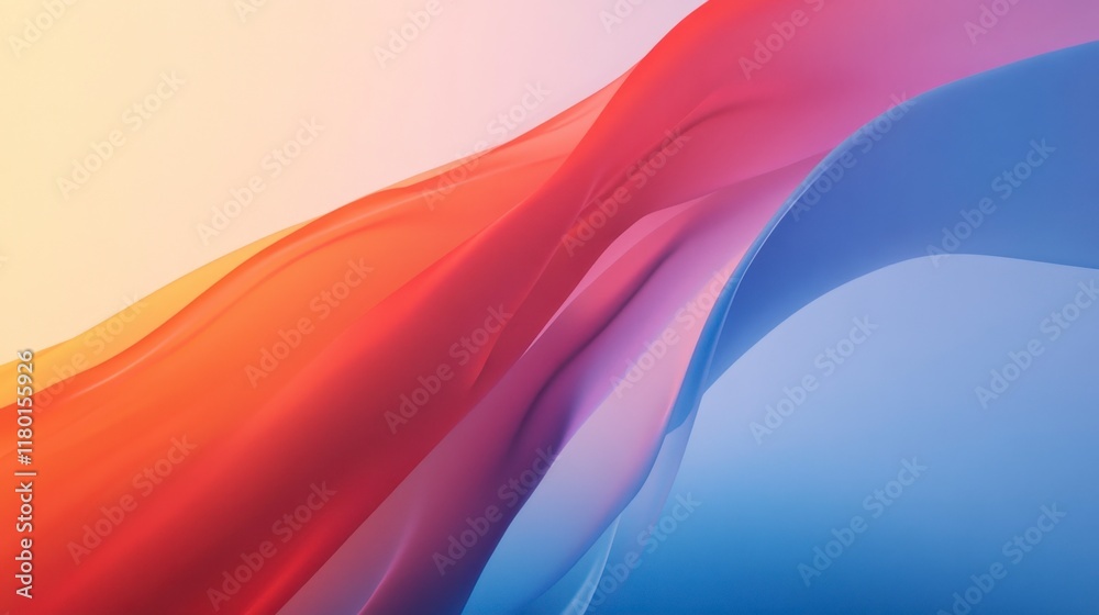 Naklejka premium Abstract Colorful Swirls Background - Gradient Design