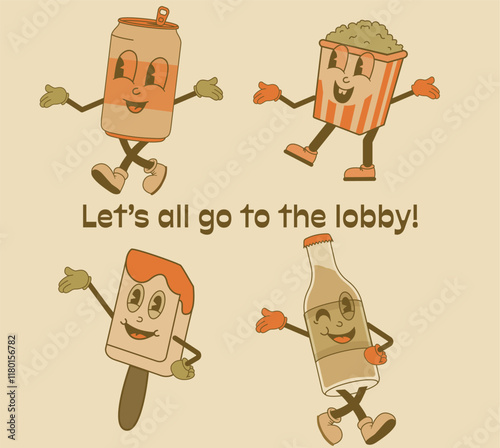 Let's All Go to the Lobby (icon set, orange)