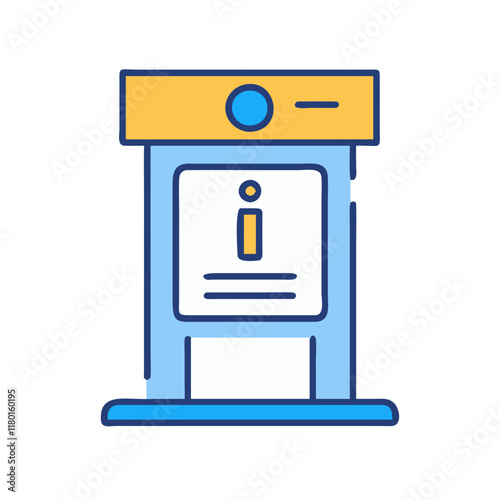 information stand icon design