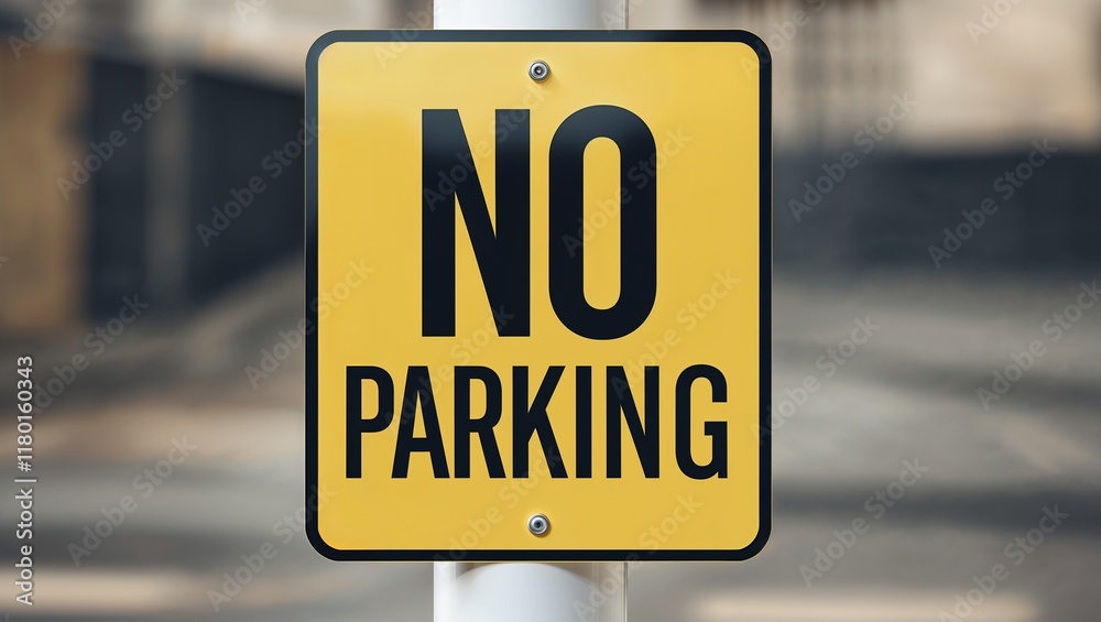 No Parking Sign Board