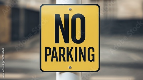 No Parking Sign Board photo