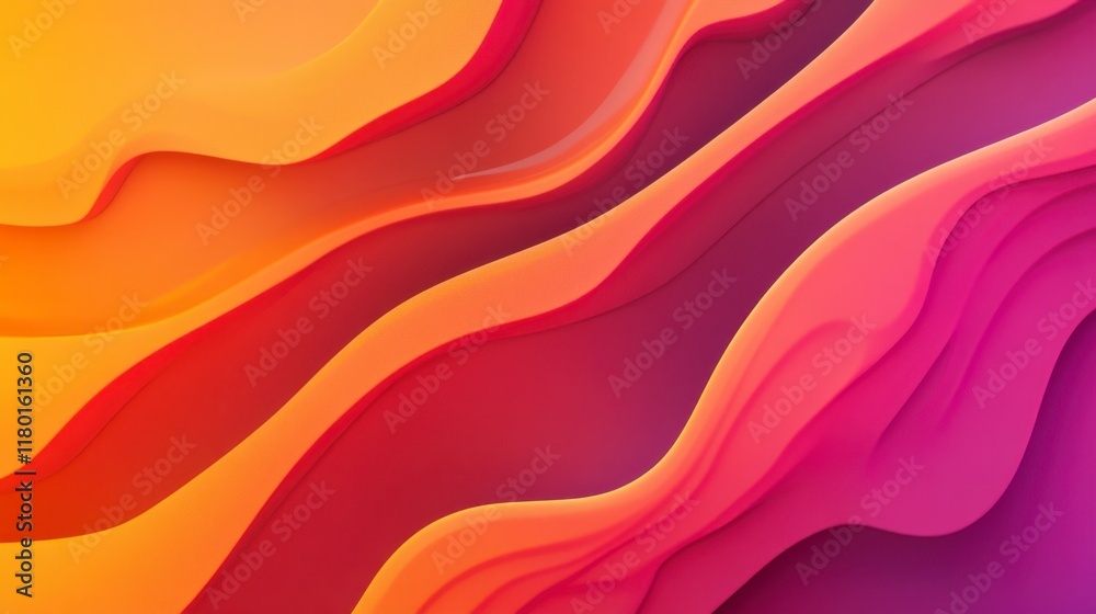 Abstract Orange and Pink Waves Background Design Abstract Orange and Pink Waves Background Design