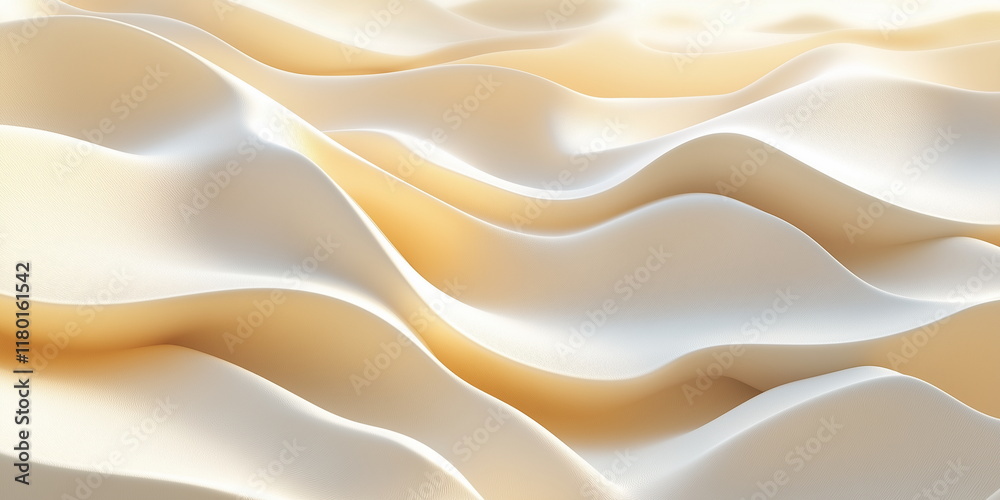 Obraz premium Wavy lines reminiscent of sand dunes rendered in p_003