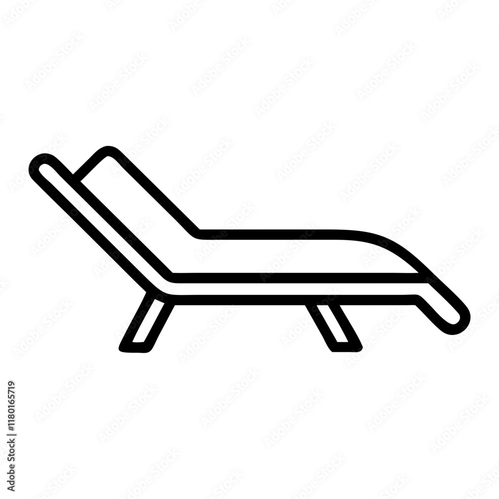 lounger icon design lounger icon design