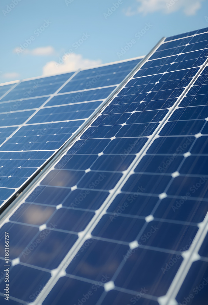 Photovoltaic panels to produce clean, sustainable, renewable energy - alternative electricity source, hyperrealism, with white tones Photovoltaic panels to produce clean, sustainable, renewable energy - alternative electricity source, hyperrealism, with white tones