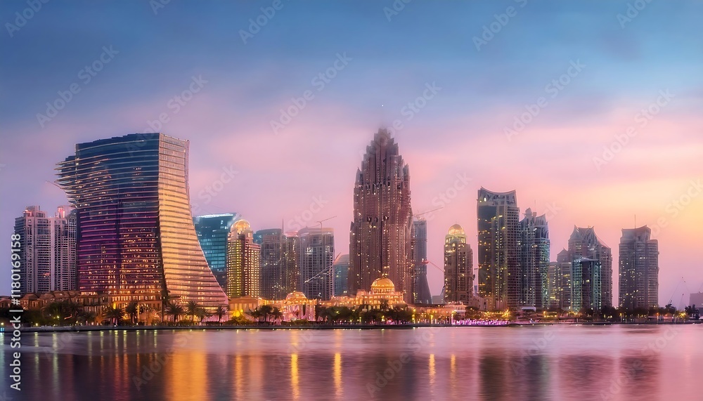 Obraz premium Elegant Ramadan Kareem Backgrounds with Islamic Lanterns and Crescent Moon Theme