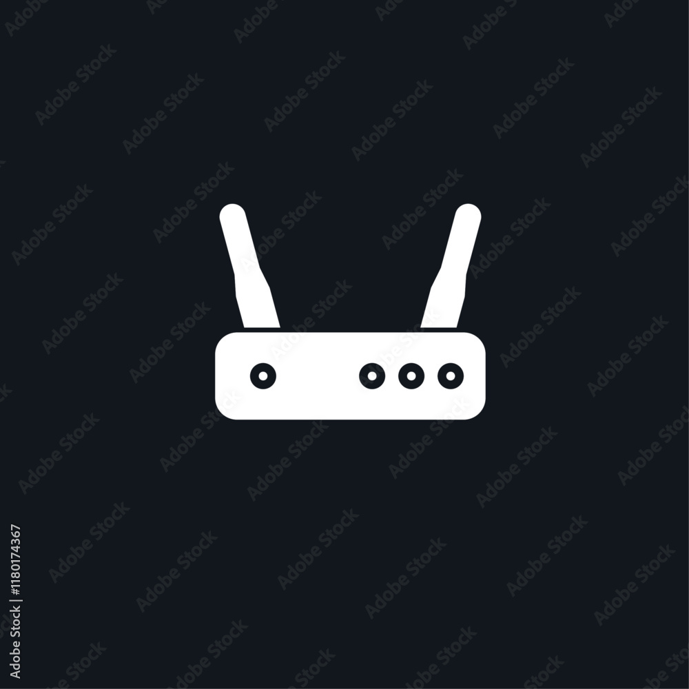 Router modem icon flat vector design