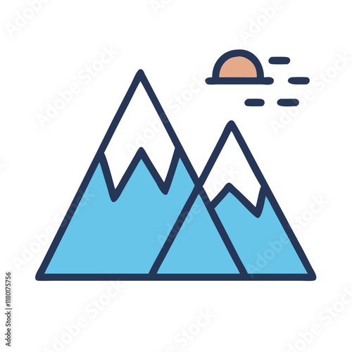 mountain icon design