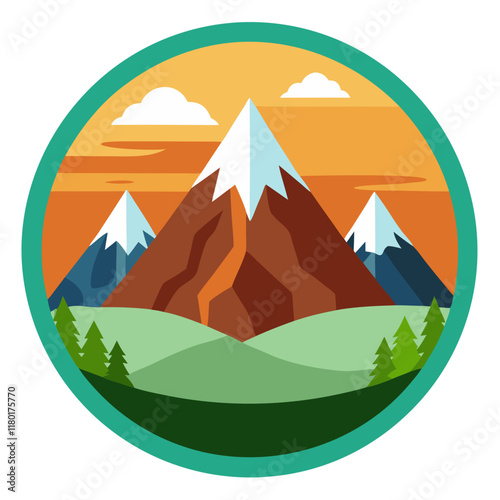 mountain icon design