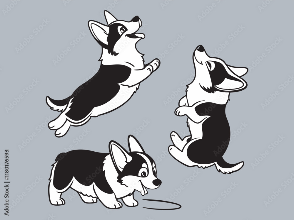 Dog silhouette vector art illustration file Dog silhouette vector art illustration file
