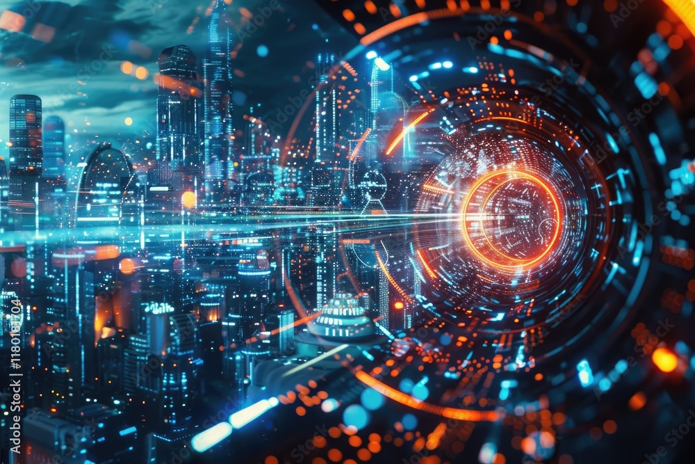 Digital transformation conceptual for next generation technology era Digital transformation conceptual for next generation technology era