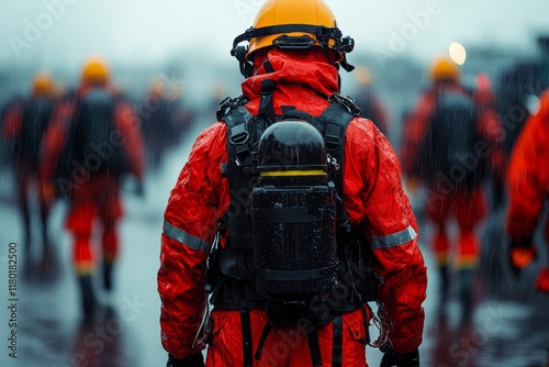 Emergency response team in action