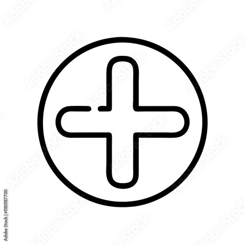 plus sign icon design