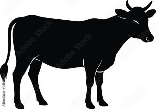 Cow silhouette,cow vector icon,cow logo,cow illustration