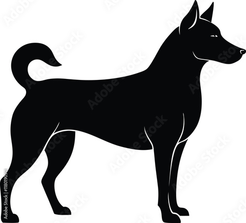 Dog sillouette,Dog vector,Dog icon silhouette