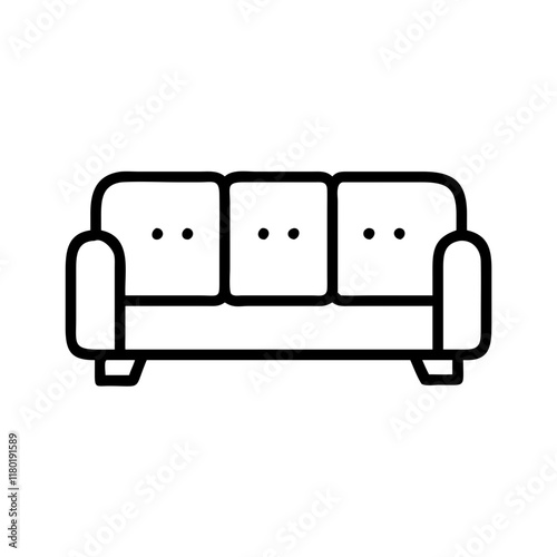 sectional sofa icon design