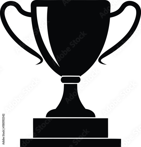 Trophy silhouette,Trophy  vector icon