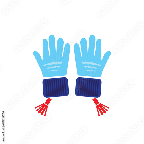 Vector Winter Gloves - Minimalistic and Modern Winter Fashion photo