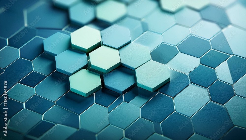 Honeycomb pattern with seamlessly connected hexagonal tiles