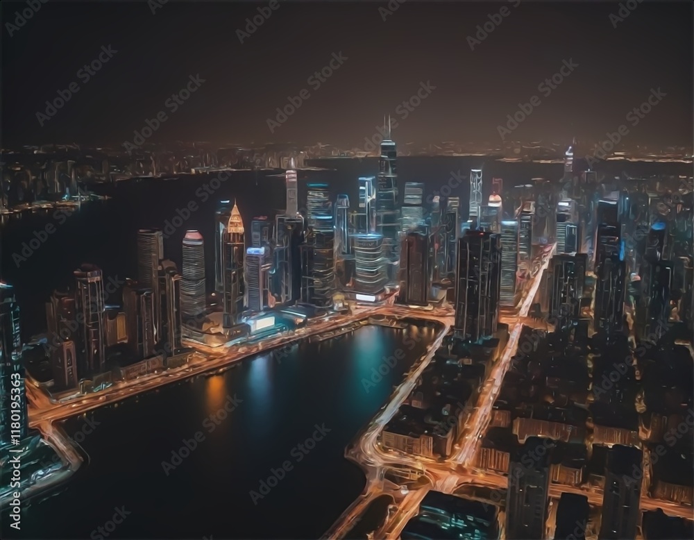 Fototapeta premium city at night