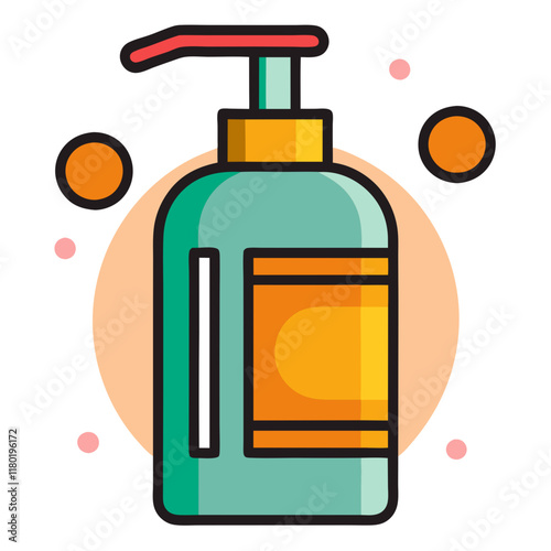 shampoo dispenser icon design