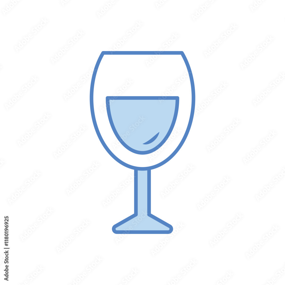 Wine Glass vector icon Wine Glass vector icon