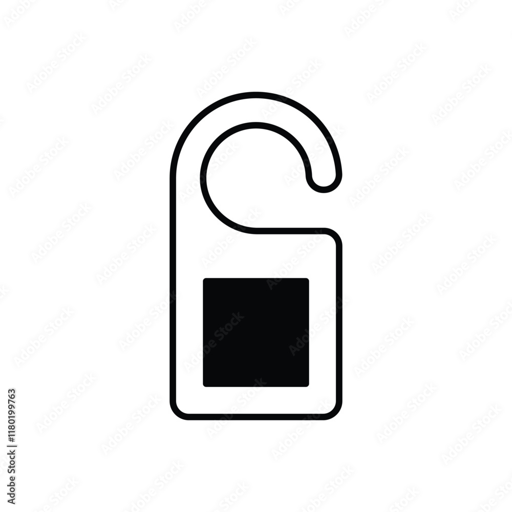 Door Hanger vector icon Door Hanger vector icon