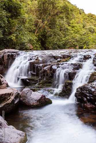 Waterfall with Silky Water Trails