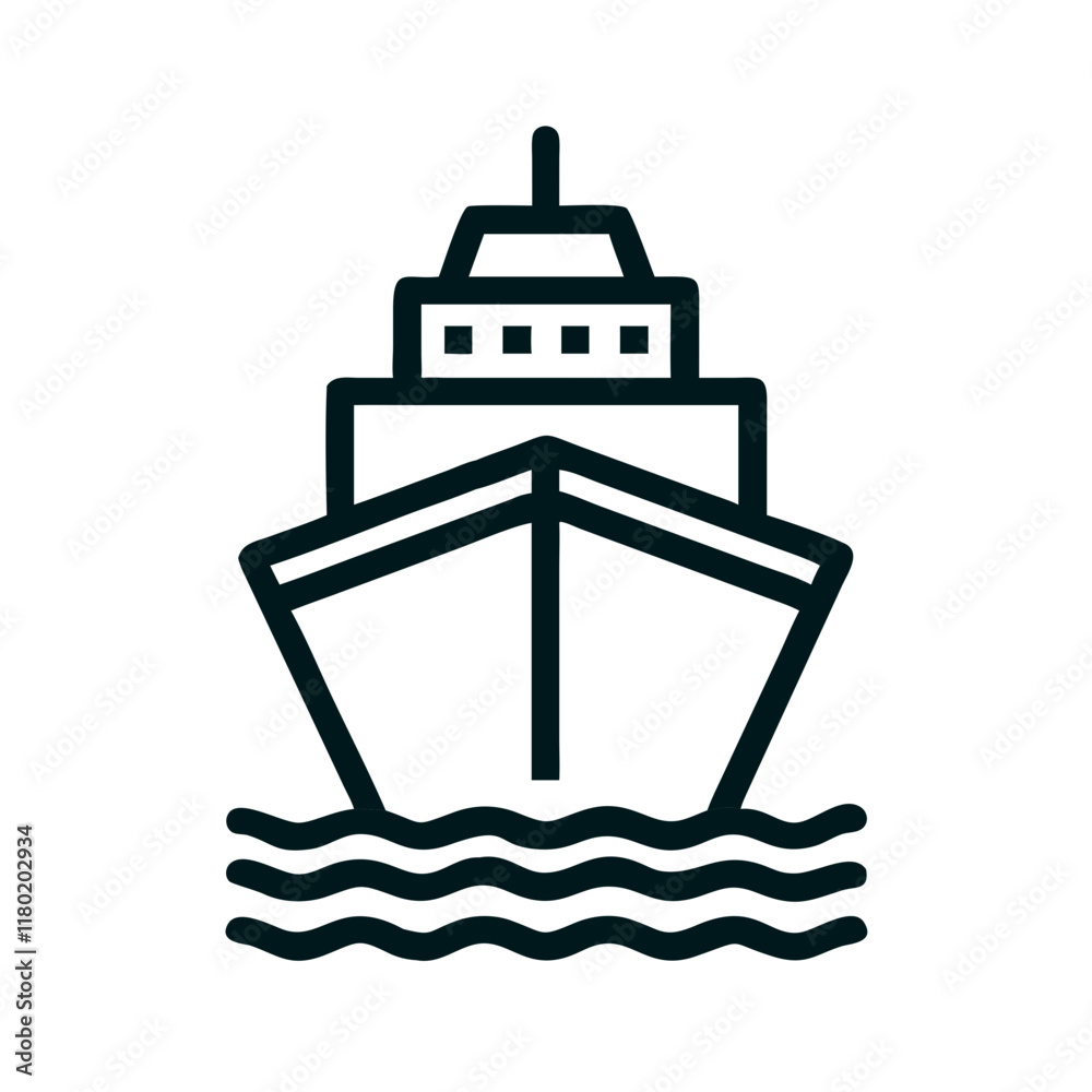 Obraz premium ship icon design